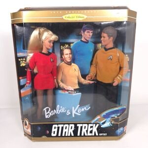 STAR TREK 30th‎ Anniversary Mattel Barbie & Ken Gift Set Collectors 1996 #15006